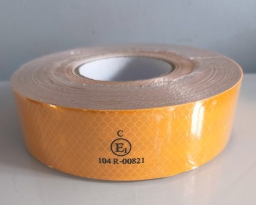 Велосипедная стойка Contour TAPE REFLECTIVE 50мм 50 м желтая MICROPRISMATIC