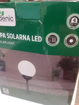 LAMPA OGRODOWA SOLARNA LED GARDENIC LAMPION