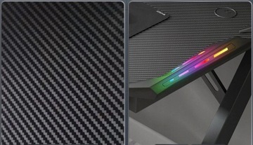 Игровой стол Haloon RGB 120x60см карбон