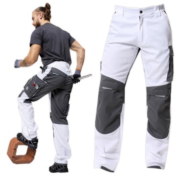 Spodnie Malarskie Robocze Letnie Lekkie Ardon SUMMER białe H5623/50