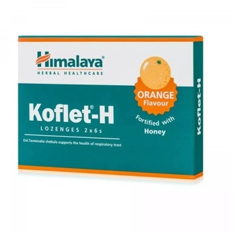 HIMALAYA Koflet-H pastylki do ssania orange 12szt