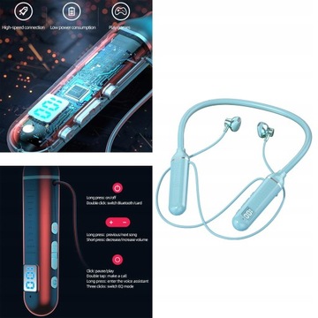 Wodoodporne słuchawki na szyję Semi in Ear 5.2