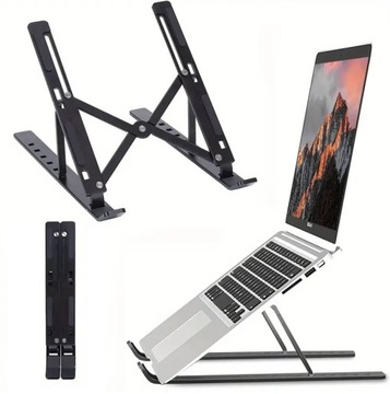 РЕГУЛИРУЕМАЯ ПОДСТАВКА ДЛЯ НОУТБУКА и ПЛАНШЕТА STRONG НАСТОЛЬНАЯ ПОДСТАВКА, ЧЕРНАЯ