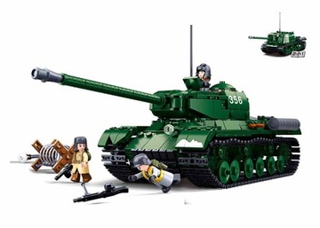 KLOCKI SLUBAN B0979 CZOŁG 2W1 IS-2 SU-152 WOJSKOWY WWII ARMY 845 EL.