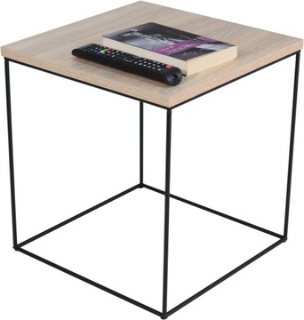 Промышленный кофейный металлический квадратный стол в стиле лофт