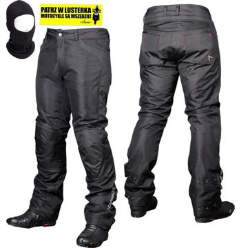 ADRENALINE MESHTEC 2.0 czarne spodnie motocyklowe tekstylne na motor skuter