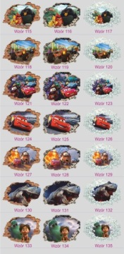 Наклейки на стену для детей 3D СКАЗКИ 100х70см