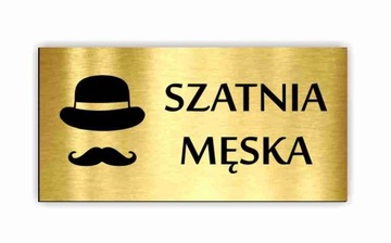 TABLICZKA na drzwi SZATNIA toaleta WC 8x6 cm 2 szt