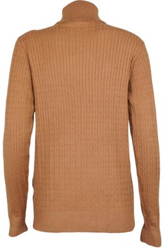 Piazza Italia Sweter Golf Warkocze Camel XL 42