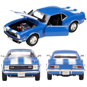 AUTO MODEL METALOWY WELLY CHEVROLET CAMARO 1968 1:24 OTWIERANE DRZWI SKRĘCA