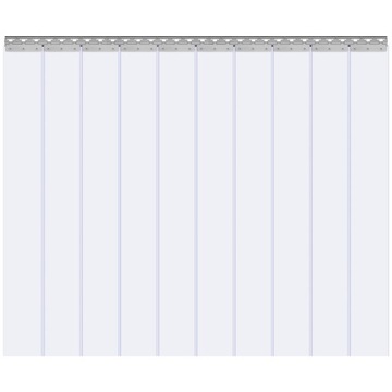 VEVOR Полосовая дверная занавеска из ПВХ 152 x 213см