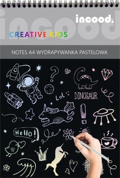 Wydrapywanka pastelowa magiczny notes A4 10 str