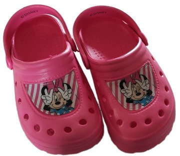 MYSZKA MINNIE CROCKSY KROKSY KLAPKI OGRODOWE R28