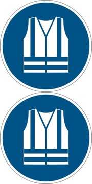 OZNACZENIE PODŁOGOWE ZNACZNIK STOSUJ KAMIZELKĘ OCHRONNĄ Durable x 2
