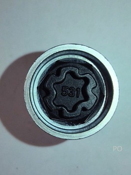 Adapter, śruba zabezpiecz., złodziejka VW wzór 31