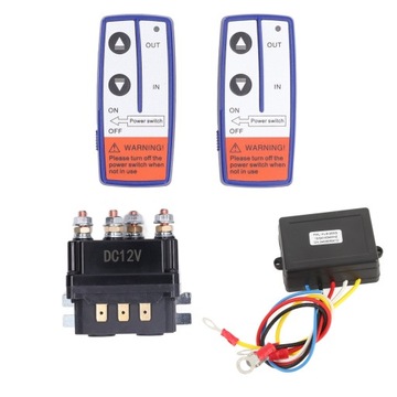 12V 250A Winch Relay Kit with Remote Controller Relay Contactor Switch for