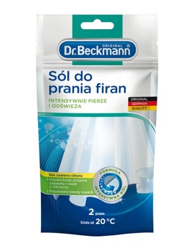 Dr. Beckmann Sól do prania firan 80g wybielacz skuteczna w niskich temp