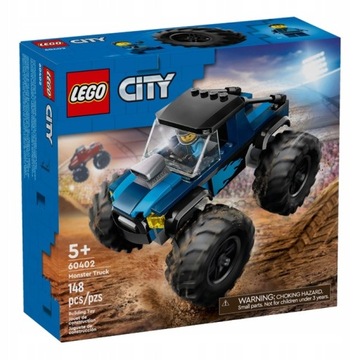 LEGO CITY BLUE MONSTER TRUCK АВТОМОБИЛЬНЫЙ НАБОР В ПОДАРОК