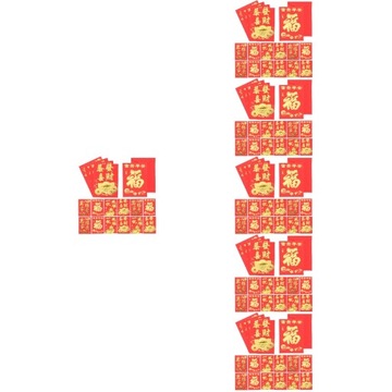 Czerwone koperty w stylu chińskim Zodiak Tygrys Hong Bao
