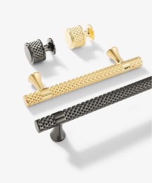 ROYAL Мебельная ручка для рейлинга 128 мм, блестящее золото