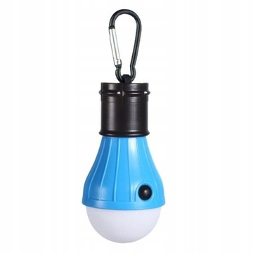 LAMPKA ŻARÓWKA LED WISZĄCA HAK NAMIOT BATERIE
