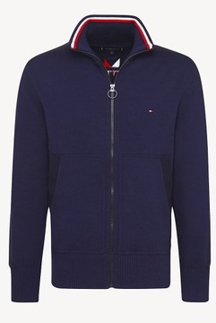 TOMMY HILFIGER SWETER BLUZA ICONIC ZIP THROUGH M