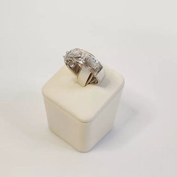 SREBRNY PIERŚCIONEK 6,78G R19