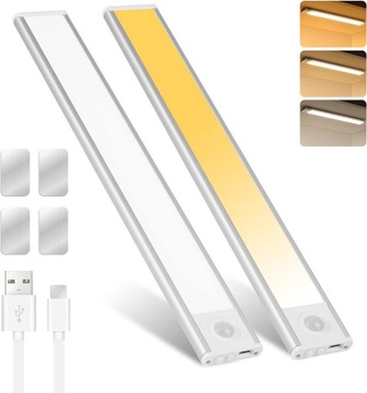 Lampa szafowa LED czujnikiem ruchu,możliwość ściemniania lampa LED,3 kolory