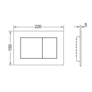 Каркас скрытого унитаза Tece Base SENSEA Oslo с подвесной чашей + хромированная кнопка