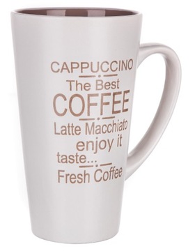 BANQUET DUŻY KUBEK KUBKI DO HERBATY KAWY COFFEE WYSOKI CERAMICZNY 450 ML