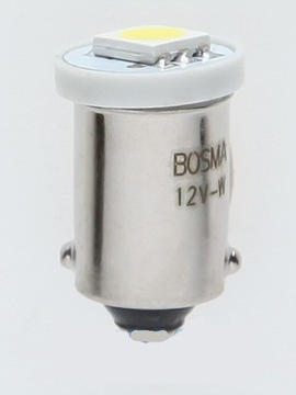 12V LED BA9S 1XSMD 5050 BIAŁA 2PCS ŻARÓWKA MOTO.