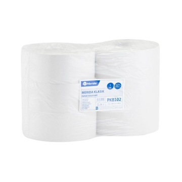 PAPIER TOALETOWY BIAŁY 340M 6 SZT MERIDA KLASIK