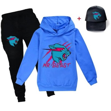 Mr Beast Lightning Cat Zestaw bluz dziecięcy 3 szt