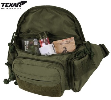 СУМКА ДЛЯ ОФИЦИАНТА TEXAR С РЕМЕНЕМ MOLLE Оливковый
