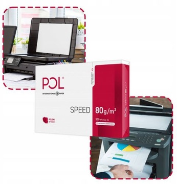 Копировальная бумага А4 80г Картон POLSPEED 5 стопок