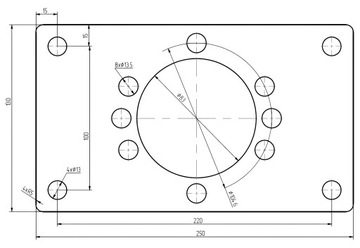 ГИДРАВЛИЧЕСКИЙ МОТОР 32см3 GR2 КРЕПЛИТЕЛЬНАЯ ВТУЛКА 25