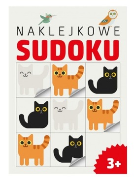 Naklejkowe sudoku 3+ Wyd. Wilga