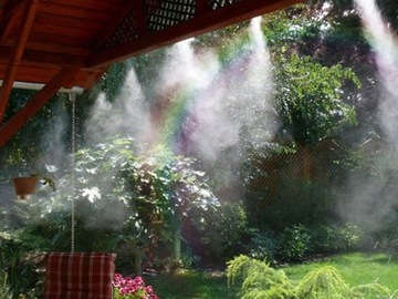 КОМПЛЕКТ САДОВОЙ ВОДНОЙ ЗАВЕСЫ 20М ТУМАННЫЙ ДОЖДЕВАТЕЛЬ