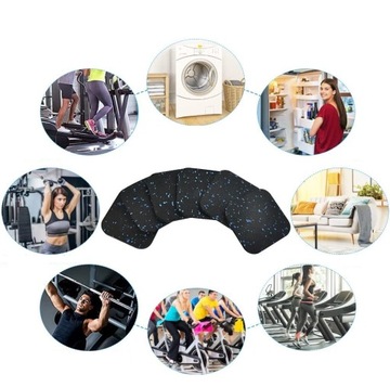 6X MATA ANTYWSTRZĄSOWA PODKŁADKI AMORTYZUJĄCE POD BIEŻNIĘ PRALKĘ SIŁOWNIA