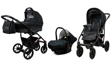 BabyLux Wózek 3w1 dziecięcy spacerówka Largo ALU