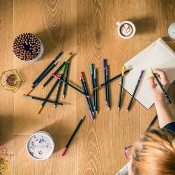 Профессиональные карандашные мелки, набор карандашей для рисования, 123 цвета, футляр