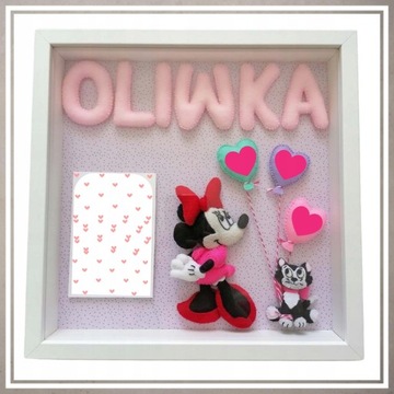 3D глубокая рамка-коробка 24,5х24,5 см для фотографий ручной работы из мха, белая