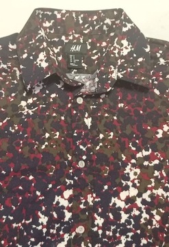 koszula męska EUR S H&M koł 38/39 kolorowa hawajska wymiary podane w opisie