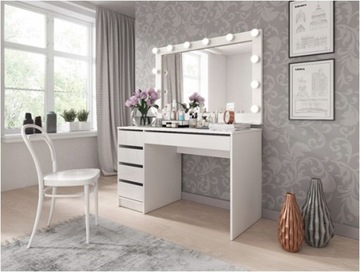 ML/IDA НАСТОЛЬНЫЙ ТУАЛЕТ Белый с ящиками MAT 120