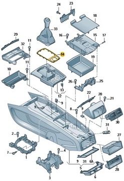 OE VAG MMI РАМКА КОНСОЛИ ХРОМ AUDI Q7 4L 06-15