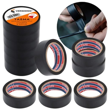 ИЗОЛЕНТА ЧЕРНАЯ ПВХ ИЗОЛЯЦИЯ 6 шт.