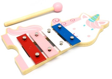 DREWNIANE CYMBAŁKI MONTESSORI JEDNOROŻEC