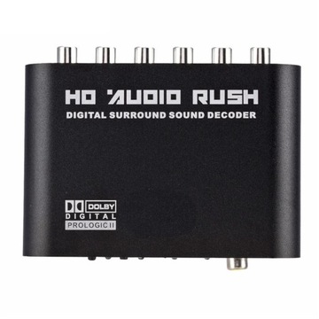 5.1CH Dekoder Audio HD Audio Rush SPDIF RCA
