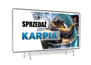 РЕКЛАМНЫЙ БАННЕР 1х2м ПРОДАЖА КАРПА