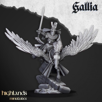 Gallia Knight on Pegasus Champion - Minifaktura - Minifaktura - Druk 3D